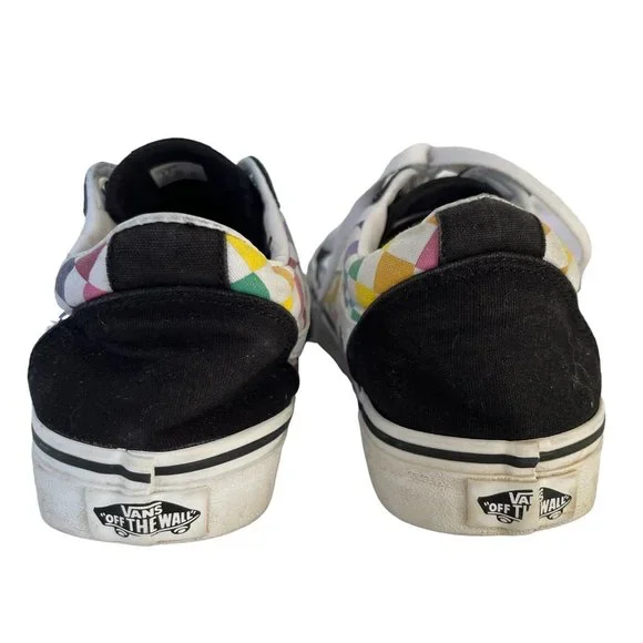 Vans Old Skool Multicolor Checkerboard Sneaker Shoes - Picture 5 of 7
